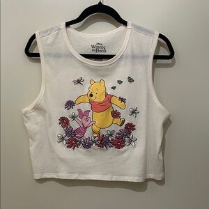 Disney Winnie the Pooh Kids Tank Top - White and Red